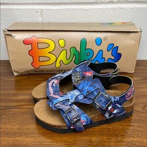 Birkenstock/Birki’s Unisex Kids Birko-Flor‎ Racing Sticker Sandals EU27/C9 NEW
